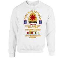 Load image into Gallery viewer, Army - Cold War Vet - 17nd Support Bn, 172nd In Bde - Ft Richardson Ak W Cold Svc X 300 Long Sleeve T Shirt
