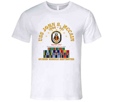 Load image into Gallery viewer, Navy - Destroyer - Uss John S Mccain - Ships Ribbons T Shirt
