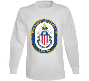 Navy - Uss Fort Lauderdale (lpd-28) Wo Txt X 300 T Shirt