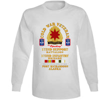 Load image into Gallery viewer, Army - Cold War Vet - 17nd Support Bn, 172nd In Bde - Ft Richardson Ak W Cold Svc X 300 Long Sleeve T Shirt
