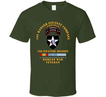 Load image into Gallery viewer, Army - 1st Ranger Inf Company - 2nd Id W Korea Svc X 300 T Shirt
