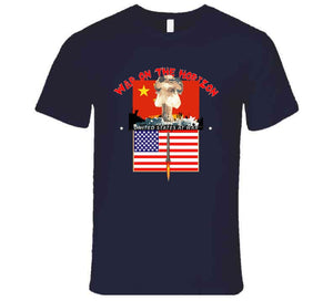 Govt - War On The Horizon - China Flag - Us Flag W Missile Firing - Atomic Blast X300 T Shirt