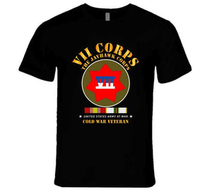 Army -  Vii Corps - The Jayhawk Corps - Ssi W Cold War Svc X 300 T Shirt