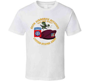 Army - 82nd Airborne Div - Beret - Mass Tac - Maroon  - 82nd Avn Regt T Shirt