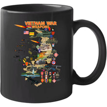 Load image into Gallery viewer, Map - Vietnam Units -with Wpns - Equipment Long Sleeve T Shirt
