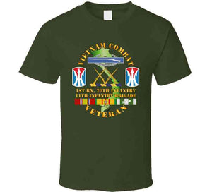 Army - Vietnam Combat Vet - Cib - Dui W 1st Bn 20th Inf - 11th Inf Bde Ssi T Shirt