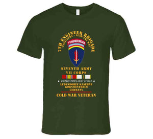 Army -  7th Engineer Bde - Ludendorff Kaserne, Kornwestheim Frg W Tab Cold Svc X 300 T Shirt