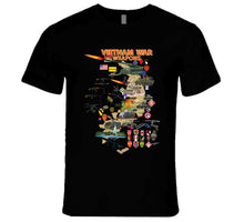 Load image into Gallery viewer, Map - Vietnam Units -with Wpns - Equipment Long Sleeve T Shirt
