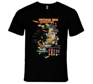 Map - Vietnam Units -with Wpns - Equipment Long Sleeve T Shirt