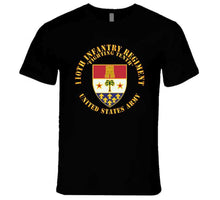 Load image into Gallery viewer, Army - 110th Infantry Regiment - Fighting Tenth - Dui X 300 T Shirt
