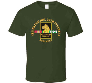 Army - 4th Battalion, 27th Infantry W Vn Svc X 300 T Shirt