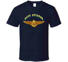 Load image into Gallery viewer, Emblem - Navy - Navy Aviator T Shirt
