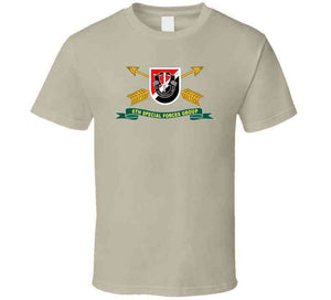 Army - 6th Special Forces Group - Flash W Br - Ribbon X 300 T Shirt