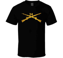 Load image into Gallery viewer, Army - 24th Infantry Regiment Branch Wo Txt T Shirt
