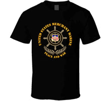 Load image into Gallery viewer, United States Merchant Marine, &quot;Peace and War&quot; with Color Shield - T Shirt, Premium and Hoodie
