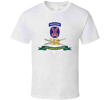 Load image into Gallery viewer, Army - 10th Mountain Division - Ssi W Ski Branch - Ribbon X 300 T Shirt
