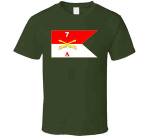 Army - A Co Guidon - 7th Cavalry T Shirt