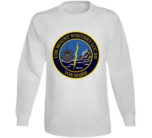 Navy - Uss Mount Whitney (lcc20) - Vox Maris Wo Txt X 300 T Shirt