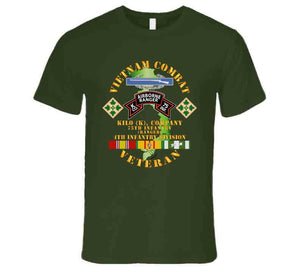 Army - Vietnam Combat Vet - K Co 75th Infantry (ranger) - 4th Inf Div Ssi T Shirt