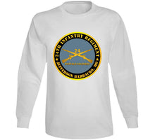 Load image into Gallery viewer, Army - 24th Infantry Regiment - Jefferson Barracks, Mo - Buffalo Soldiers W Inf Branch Long Sleeve T Shirt
