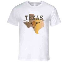 Load image into Gallery viewer, Texas - Rattler Skin -texas State Map W Longhorn  X 300 T Shirt
