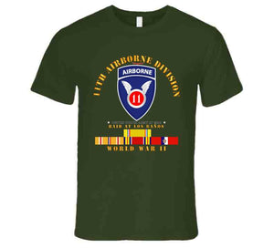 Army - 11th Airborne Division - Raid At Los BaÃ±os - Wwii W Pac Svc T Shirt