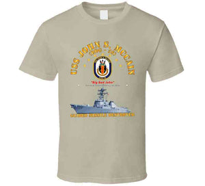 Navy - Destroyer - Uss John S Mccain - Ship T Shirt