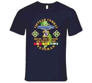 Army - Vietnam Combat Infantry Veteran w 3rd Bn 8th Inf - 4th ID SSI - T-Shirt