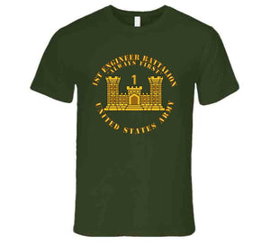 1st Engineer Battalion - Always First - Eng Branch Num - Us Army Ladies T Shirt