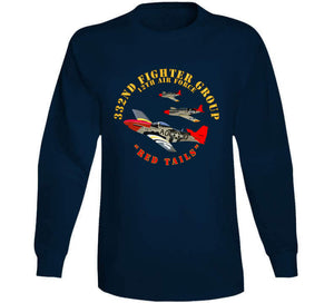 Army - Aac - 332nd Fighter Group - 12th Af - Red Tails T Shirt