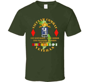 Army - Vietnam Combat Vet - 1st Bn 77th Armor - 5th Inf Div Ssi T Shirt