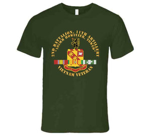 Army - 2nd Battalion, 11th Artillery (105mm Howitzer, Towed) W Vn Svc Ribbon X 300 T Shirt