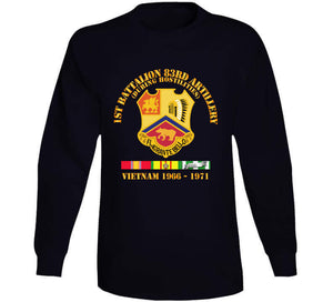 Army - 1st Bn 83rd Artillery - Vietnam 1966 - 1971 W Vn Svc T Shirt