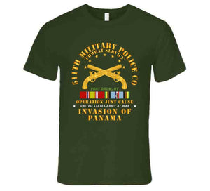 Just Cause - 511th Military Police Company - Fort Drum, New York With Service Ribbons T Shirt, Premium and Hoodie