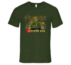 Vietnam Era Helmet Cover - Me Love You Long Time Gi W Jungle - Fire W Txt X 300 (1) T Shirt