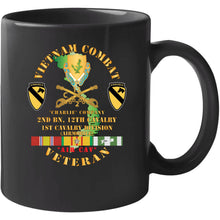 Load image into Gallery viewer, Army - Vietnam Combat Cavalry Veteran W C Company 2nd Bn 12th Cav Dui - 1st Cav Div X 300 Classic T Shirt, Crewneck Sweatshirt, Hoodie, Long Sleeve, Mug
