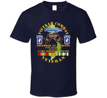 Load image into Gallery viewer, Army - Vietnam Combat Vet - N Co 75th Infantry (ranger) - 173rd Airborne Bde Ssi T Shirt
