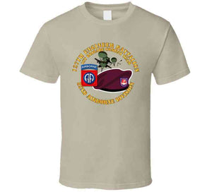 Army - 127th Engineer Battalion, 1st Brigade Combat Team, 82nd Airborne Division, Beret, Mass Tac, Maroon - T Shirt, Premium and Hoodie