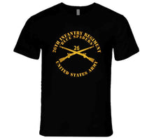 Load image into Gallery viewer, Army - 26th Infantry Regiment - Blue Spaders W Infantry Br X 300 T Shirt
