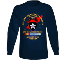 Load image into Gallery viewer, Army - 1st Ranger Inf Company - 2nd Id W Map W Korea Svc X 300 T Shirt
