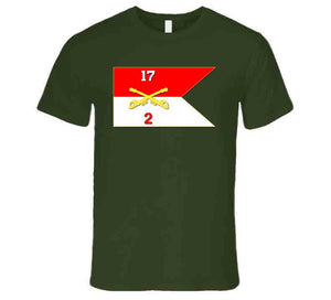 Army - 2rd Squadron, 17th Cavalry Guidon T Shirt