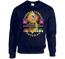 Load image into Gallery viewer, Army - Vietnam Combat Vet -1st Bn, 505th Infantry Regiment, 3rd Bde 82nd Airborne Div W  Dui - Br  W  Vn Svc X 300 Hoodie
