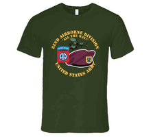 Load image into Gallery viewer, Army - 82nd Airborne Div - Beret - Mass Tac - Maroon  - 504th Infantry Regiment Long Sleeve T Shirt
