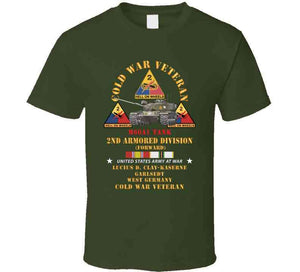 Army - Cold War Vet - 2nd Armored Division - Lucius D. Clay Kaserne, Garlstedt, Germany - M60a1 Tank W Cold Svc X 300 Hoodie