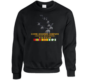 Army - 119th Aviation Company (assault Helicopter) W Vn Svc X 300 T Shirt