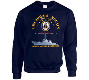 Navy - Destroyer - Uss John S Mccain - Ship T Shirt