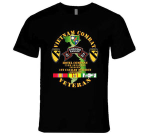 Vietnam Combat Veteran With H (Hotel) Company (CO), 75th Infantry Ranger - 1st Cavalry Division T Shirt, Hoodie and Premium