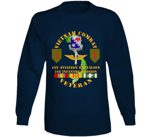 Army - Vietnam Combat Veteran, 1st Aviation Battalion, 1st Infantry Division, SSl Long Sleeve