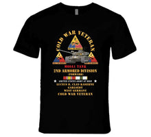 Load image into Gallery viewer, Army - Cold War Vet - 2nd Armored Division - Lucius D. Clay Kaserne, Garlstedt, Germany - M60a1 Tank W Cold Svc X 300 T Shirt
