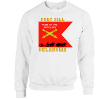 Load image into Gallery viewer, Army - Fort Sill, Home Of Artillery Guidon W Cassion - Black X 300 T Shirt
